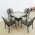 Manufacturers direct casting aluminum table and chair aluminum art table and chair outdoor combination table and chair