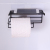 Creative Toilet Iron Roll Paper Towel Holder Nail-Free Wall Mounted Type Toilet Roll Paper Storage Rack