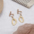 European and American exaggerated eardrop contracted and restore ancient ways irregular earring female Korean temperament web celebrity studs earrings