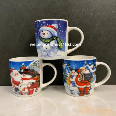 2018 hot selling China supplier ceramic cup Christmas mug