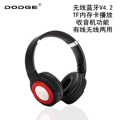 Headset Bluetooth headset, wireless sports headset with heavy Bass plug-in memory card
