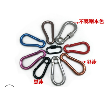 Burr free, 304, 316 stainless steel climbing hook hoist shaped spring hook 4 times recogniton safe climbing