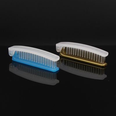 hotel amenities hotel plastic folded hair comb with high quality 