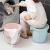 Can stand bucket household tuba bath laundry bucket water storage drum with handle high quality new mop bucket