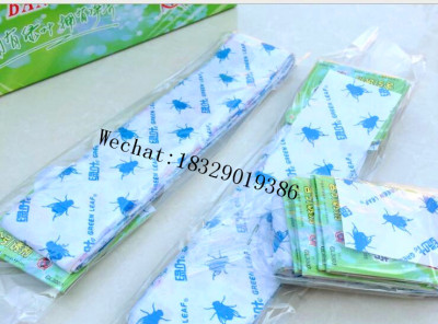 Green leaf Sticky Catcher Flies Paper Flying Glue Trap Ribbon Fly