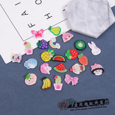 Hand-made diy hair accessories materials children's resin patch bow hair accessories clip accessories