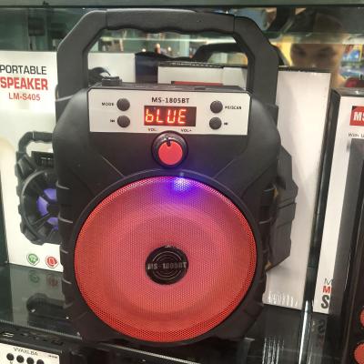 MS1805 new knob to adjust wireless bluetooth microphone speaker plug-in card USB portable anti-fall stereo gift