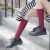 Solid color dui dui socks cotton socks women autumn winter simple day socks in stockings floor stalls stockings