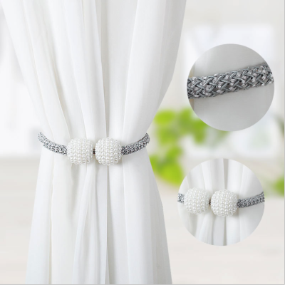 Curtain magnetic clasp pearl Curtain clasp magnetic Curtain strap fashion versatile Curtain clasp pearl Curtain clasp