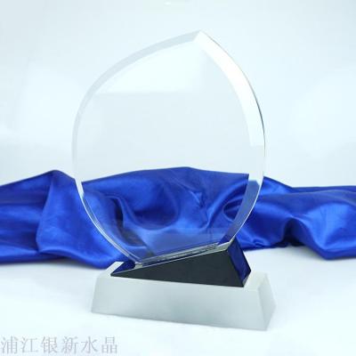 Crystal trophy decorated creative lettering star graduation staff championship authorization card production