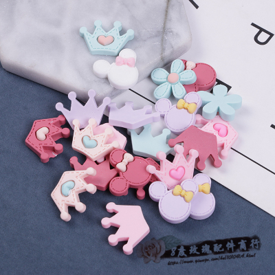 Korean version of children's hair accessories diy material package pu mickey rabbit Kitty handmade hairpin accessories