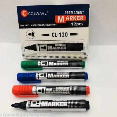 High quality oily marker pen with large head COLWAVE PERMANENT cl-120