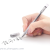 Dianshi Full Needle Tube Test Pen Carbon Black Aqueous Sign Pen Refill 05mm Cute Stationery Supplies DS260S