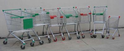 Supermarket shopping carts  European style