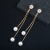 Korean version new long pearl earrings new simple silver needle anti-piracy earrings wholesale