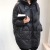 Down Jacket Women's New Loose Winter BF Style Mid-Length Back Embroidered Letters Puffer Jacket Coat