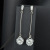 2019 new anti-allergy earrings hot girls fashion long zircon earrings wholesale