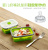 Fda Folding Lunch Box Folding Silicone Lunch Box Microwave Bento Box Portable Plastic Lunch Box 5-Piece Set