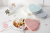 Nordic Style Plastic Heart-Shaped Girl Heart Bow Compartment Snack Box Dried Fruit Tray Candy Box Storage Box