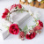 Korean bridal headdress garland sen nv hair band sweet rose flower head wreath photo studio vacation