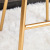 The Nordic high - legged bar chair, leisure cafe golden high - legged backrest simple iron art bar chair single bar chair