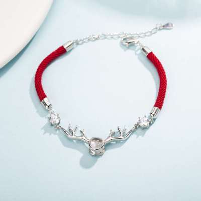 Web celebrity douyin jewelry of the same style with your red rope bracelet titanium steel jewelry customized manufacturers direct sale bracelet lovers