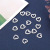 Manufacturers direct supply ABS imitation pearl 12*12mm DIY phone SMT accessories clothing accessories