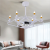 Crystal Chandelier Light Modern Chandeliers Dining Room Light Fixtures Bedroom Living Farmhouse Lamp Glass Led 48