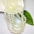 Manufacturers direct supply at a low price ABS perforated plastic imitation pearl string beads DIY earring accessories