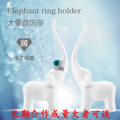 Elephant jewelry rack creative fashion home furnishing couple gifts desktop received wedding gifts