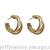 Silver needle hoop earrings female temperament simple exaggerated creative studs move web celebrity Korean new style earrings