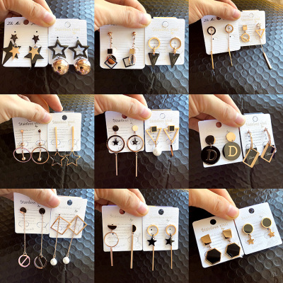 Most of the long ~ anti-allergy of titanium steel earrings fashion Korean earrings pendant manufacturers jewelry manufacturers