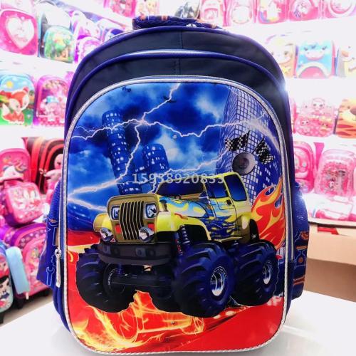 factory direct schoolbag backpack cartoon bag backpack 3d bag children bag student bag gift bag trolley bag