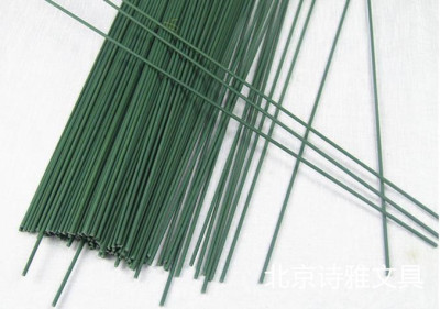 DIY beaded material iron wire green iron wire no. 2 flower rod paper flower material rose rod universal plastic wrap rod