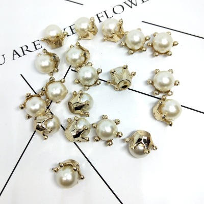 Manufacturers direct selling low price supply 8-14mmabs imitation pearl crown accessories wholesale clothing accessories