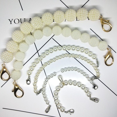 Manufacturers direct selling 6mm imitation pearl chain DIY pearl chain shoe materials and accessories wholesale