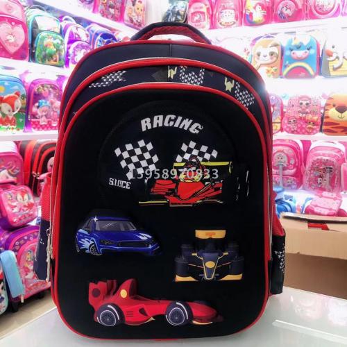 factory direct schoolbag backpack cartoon bag backpack 3d bag children bag student bag gift bag trolley bag