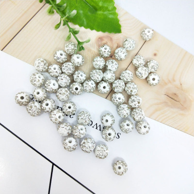 Manufacturers direct supply low-priced 10mm round clay diamond ball clothing accessories hair accessories