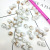 Manufacturers direct supply new ABS edge hole imitation pearl buttons, clothing accessories hat accessories at a low price