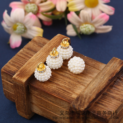 Manufacturers direct supply ABS imitation pearl bayberry ball pendant DIY accessories apparel accessories