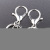 DIY accessories key chain color protection electroplating lobster key ring deduction chain style pendant