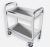 Hongxiang stainless steel dish cart moving collection cart restaurant