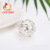 Perfume diffuser silver magic box can put 20mm Perfume cotton ball hollow flower phase box collarbone chain necklace pendant