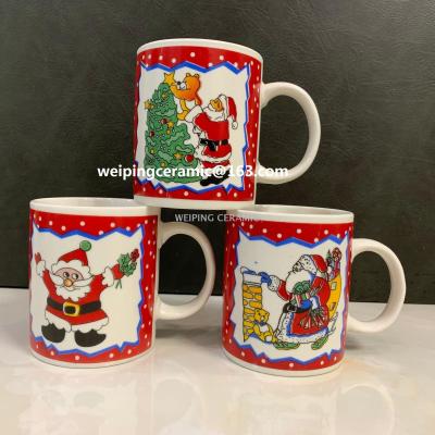 Ceramic Cup Factory Direct Sales New Bone China Milk Cup Coffee Cup Christmas Cup Mug Can Be Customized Logo