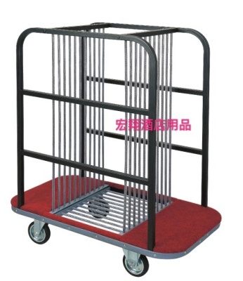 Hongxiang glass turntable car table storage car banquet chair transport car hotel transport trolley collection car