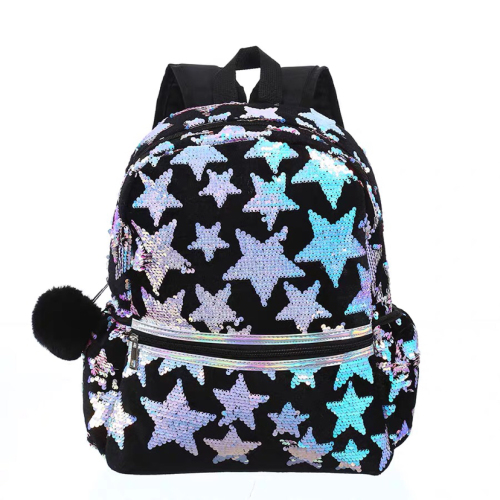 new laser sequined schoolbag children cute xingx shiny backpack teenage leisure sports shoulder backpack