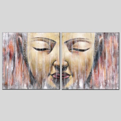 AliExpress Hot Sale Half Painted Buddha Head Oil Painting Decoration Living Room and Hotel KTV Club Oil Painting Decoration Mural