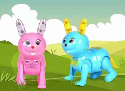 New Electric Rope Rabbit String Rabbit Light Music Children's Toys Stall Night Market Goods Wholesale