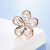 2016 New Zircon Snowflake Collar Buckle Shirt Collar Clip Exquisite Cute Flowers Small Brooch Brooch for Women Collar Pin