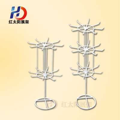 Factory Red Sun Ornament Rotating Display Stand Rotating Ornament Frame Ornament Rotary Rack round Two Three Layers